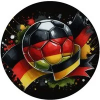 speecheese Magnet Fußball Deutschland Flagge Magnet mit Flaschenöffner rund