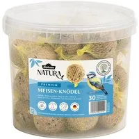 Dehner Natura Große Meisenknödel mit Netz, 30 Stück je 90 Gramm (2.7 kg), Hauptfutter für: Gartenvögel, Wildvogel, im Eimer, Wildvogelfutter zur ganzjährigen Fütterung