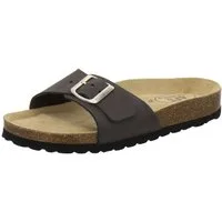 AFS-Schuhe 211282 Sommer Pantolette für Damen mit Fußbett, bequeme Sandalen aus Leder