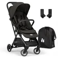 Hauck Kinder-Buggy Fly N Care - Black, Sportwagen Reisebuggy mit Liegefunktion & Einhand Faltung bis 22 kg