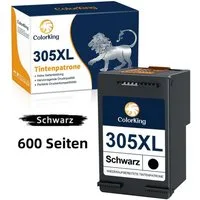 ColorKing für HP 305 XL 305XL Tintenpatrone (Schwarz Black DeskJet 2700 2710 2720 2722 DeskJet Plus 4100 4120 4130, 888-tlg., Envy Pro 6430 6420 Envy 6030 6000 6032 6020)