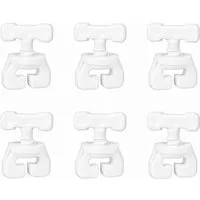 Bestlivings Feststeller Gardinenstopper, Gardinenschienen, Innenlaufschienen, (6-St), Zwischenfeststeller, Kunststoff, für gängige Schienensysteme geeignet
