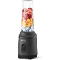 Philips Standmixer HR2760/00 mit ProBlend-Technologie, 350 W, Blend & Go-Trinkbecher, 2 Geschwindigkeitsstufen, Schwarz