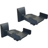 relaxdays Lautsprecher-Wandhalterung 2er Set, (schwarz)
