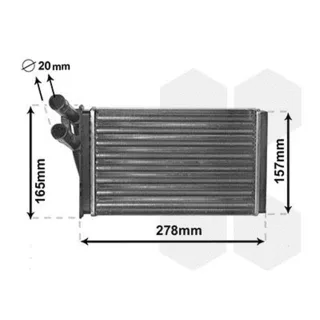 Van Wezel Heizungsk?hler Audi A4 80 + Avant Coupe Skoda Superb VW Passat