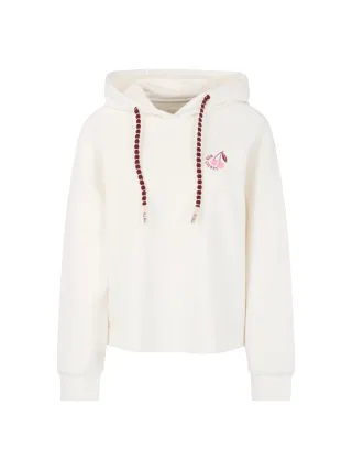 Marc Cain Sports - Sweatshirt mit Aufdruck off-white - Gr. - 36