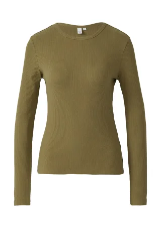 qs - Shirt olive - Gr. - S