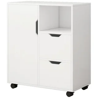 Standschrank,, Weiß, Holzwerkstoff, 60x70x35 cm, Arbeitszimmer, Container