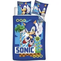 BrandMac Bettwäsche Sonic the Hedgehog - Wende-Bettwäsche-Set, 135x200 & 80x80, Baumwolle, 100% Baumwolle