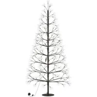 FIVMEN Künstlicher Weihnachtsbaum LED Metall Tannenbaum Weihnachtsbaumbeleuchtung Lichterbaum, Metall-Tannenbaum