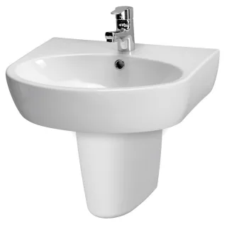 Neuesbad Round Keramik Handwaschbecken, B: 600 mm, T: 450 mm, weiss FS00191-01