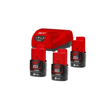 Milwaukee 12V Starterset M12 NRG-303 - 4933459207