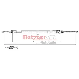 Metzger Handbremsseil hinten rechts Nissan Micra 3