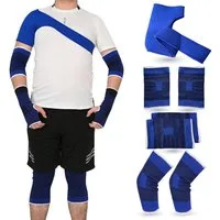 Sportyfits® Bandage Bandagen Set 7 Teilig mit Ellenbogen-, Fuß-, Schulter- und Kniebandage (7er Set, 7-tlg., 7-teilig)