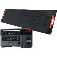 OSCAL Stromerzeuger Stromerzeuger 2400W PRO Tragbare Powerstation,2016Wh LiFePO4-Akku, 2,4 in kW, Mit 200W Solarpanel für Camping, Wohnmobil und zu Hause