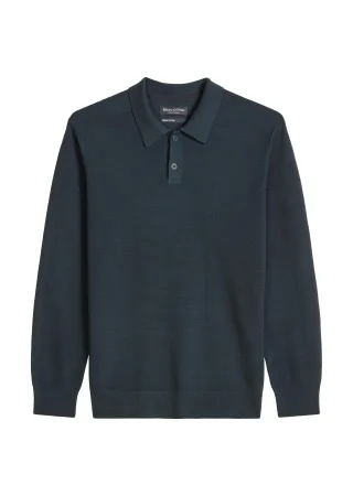 Marc OPolo Casual - Strick-Poloshirt regular Peppercorn Grey - Gr. - 3XL
