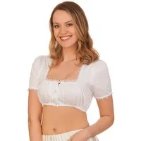 KRÜGER COLLECTION Dirndlbluse Dirndlbluse - GABRIELA - ecru, weiß