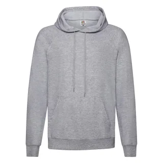 Fruit of the Loom - Sweatshirt mit Kapuze für Herren/Damen Unisex (Grau meliert)