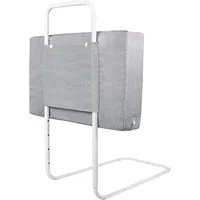 FIVMEN Bettschutzgitter Bettgitter 40-60cm Höhenverstellbar Bettschutzgitter, Absturzsicheres Bettgitter, Leinengrau/Seegrün/Kirschrosa