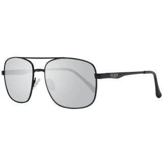 Guess Sonnenbrille GF0211 01C Schwarz Silber Verspiegelt