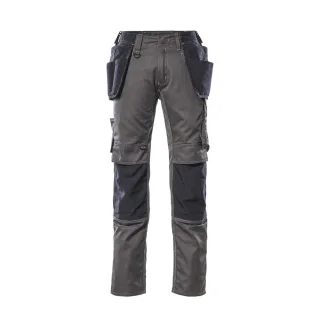 MASCOT Kassel Hose mit Hängetaschen UNIQUE Dunkelanthrazit / Schwarz 56 - 17631-442-1809-76C56
