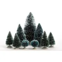 Kaemingk Dekobaum Minibaum Tannenbaum Kunststoff Indoor D.8cm H.22.5cm piniengrün 9 tlg.