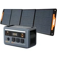 OSCAL Stromerzeuger PowerMax 1800SE Tragbare Powerstation 1800W/1024Wh, 10 Ausgänge, 1,8 in kW, App, WLAN, Bluetooth, USV, 800W Solarladung
