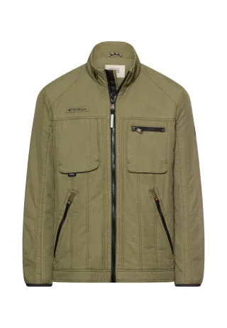 camel active - Übergangsjacke mit Stehkragen deep olive - Gr. - 50