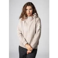 SUBLEVEL Kapuzensweatjacke Damen Jacke mit Prints und Kapuze Hoodie, Kapuzenpullover, Zipperjacke mit Kängurutasche und Kapuze