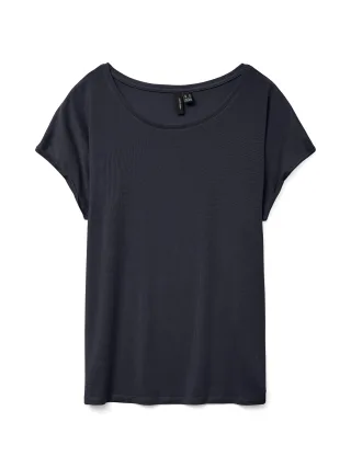 VERO MODA - VMAVA PLAIN SS TOP JRS NOOS Night Sky - Gr. - S