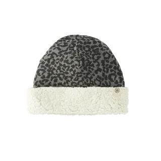 Cloby Wendbare Teddy Mütze 6-12 Monate Leopard