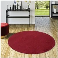 Snapstyle Veloursteppich Hochflor Velours Teppich Mona Rund, Rund, Höhe: 16 mm