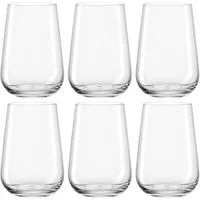 LEONARDO Gläser-Set Trinkglas PALADINO, 370 ml, 6er-Set, 6-tlg., Kristallglas, spülmaschinengeeignet