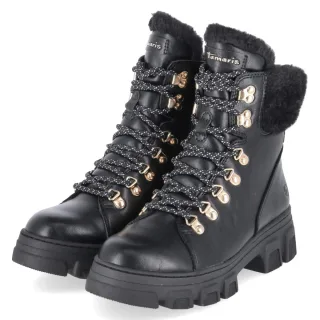 Tamaris Winterboots - Gr. 36 - Schwarz - Textil & Synthetik