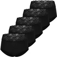Nina Von C. Taillenslip 5er Pack Slipboutique (Spar-Set, 5-St) Taillen Slip - Blickdicht - Mit transparentem Spitzenbund