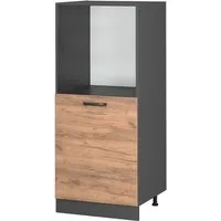 Vicco Herdumbauschrank R-Line, Goldkraft Eiche/Anthrazit, 60 cm (1-St)