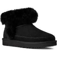 UGG Classic Ultra Mini Chalet Winterboots Ankleboots, Schlupfboots mit modischer Schaffell Verzierung