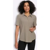 Sieh an! Klassische Bluse Kurzarm-Bluse Kurzarm