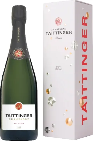Taittinger Champagne Brut Reserve in Diamond Geschenkverpackung Jg.