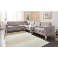 ATLANTIC home collection Ecksofa Terra L-Form, mit Wellenunterfederung, langer Schenkel links oder rechts montierbar
