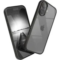 EAZY CASE Handyhülle Bumper Case für Apple iPhone 17 6,3 Zoll, Hülle Durchsichtig kratzfest Back Cover mit Displayschutz Schwarz