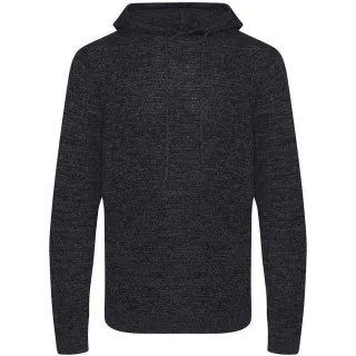 Ecologie - "Iguazu" Kapuzenpullover für Herren, Nachhaltig, Jerseyware (Holzkohle/Schwarz)