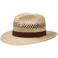 Lipodo Sonnenhut (1-St) Strohhut mit Ripsband, Made in Italy