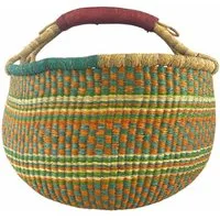 Einkaufskorb Bolga Korb - Tema - Rund, Kunstvoll geflochtene Bolga Körbe – Charakterstücke voller Tradition