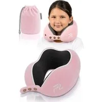 FLOWZOOM Nackenhörnchen COMFY KIDS Nackenkissen Kinder – Reisekissen Memory-Schaum, Kinder-Reisekissen Memory-Foam - Nackenhörnchen Kinder