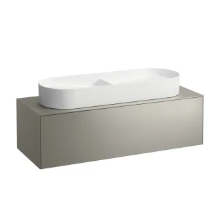 LAUFEN Waschtischunterschrank SONAR f.WT H812348/9 1175x455 1 Schubl. Ausschn. Mitte Titan, H4054710 H4054710340421