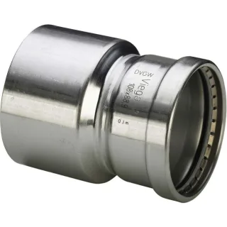 Viega Sanpress Inox XL-Reduzierstück 483135 76,1 x 54 mm, Stahl nichtrostend, SC-Contur