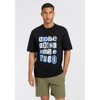 HUGO T-Shirt Notix mit großem Druck