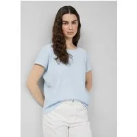 s.Oliver Kurzarmshirt T-Shirt T-Shirt aus Strukturjersey mit überschnittenen Schultern