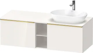 Duravit D-Neo Konsolenwaschtischunterbau wandhängend Weiß Hochglanz 1400x550x459 mm - DE4950R3422000 DE4950R34220000